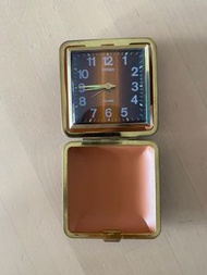日本 昭和 折疊 時鐘 機械  上鍊  機械鐘  citizen