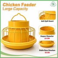 Automatic Chicken Feeder Large Capacity Anti-Spill Poultry Feeder for Manok Duck Chicks