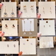 Anting-anting 💎 韩式耳环 Earring Korean Fashion Style 珍珠蝴蝶高级感S925可爱优雅耳钉韩国时尚耳饰 Pearl Women Earring