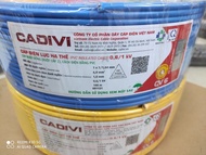 Dây điện Cadivi chính hãng CV 6.0 (cuộn 100m dây đơn)
