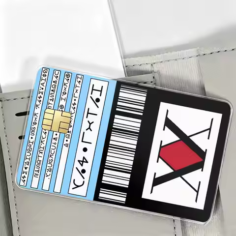 Anime Hunter License Credit Diy Credit Debit Card Sticker Party Sticker Decoration Waterproof Small