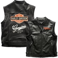 vest motor kulit asli Rompi Harley davidson jaket biker jaket touring