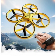 Gesture Controlled DRONE Mini Quadcopter: Smart Watch Remote Gesture Controlled Induction Tiny helicopter, Gesture Controlled Induction Drone for Kids, Students UFO Aircraft