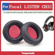 Tempestade Suitable for Focal LISTEN CHIC Earmuffs Headphone Focal Pad Earphone Case Leather Earmuffs Replacement Earmuffs