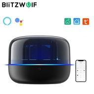 BlitzWolf BW-RC02 Tuya WiFi Smart IR Infrared Remote Controller RGB Light Smart Home Automation Hub Voice Control Works with Google Assistant For TV STB Audio Curtain Motor Ceiling Fan - Black