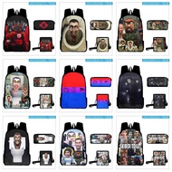 Skibidi Toilet Backpack Shoulder Bag Skibidi Toilet Pencilcase Set Camcorderman Camera Man Speaker T