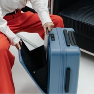 Dreamin 20吋上掀前開式 行李箱/登機箱-夕霧藍