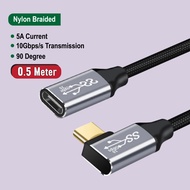USB-C 100W Type C Extension Cable USB 3.1 Male to Female Extending Wire Extender Cord Connector