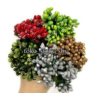 PER 1 BUNCH (12 STEMS) - SUGAR SPOT FLOWER SPOT/ GLITTER PUTIK/