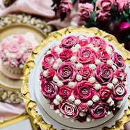 【獨家蛋糕】8吋薔薇之戀捧花蛋糕標準版/玫瑰/生日蛋糕/5天後發