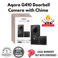 Aqara G410 Doorbell Camera with Chime,2K, HomeKit 2-Way Audio, Matter Hub, Wireless/Wired, Alexa, Go