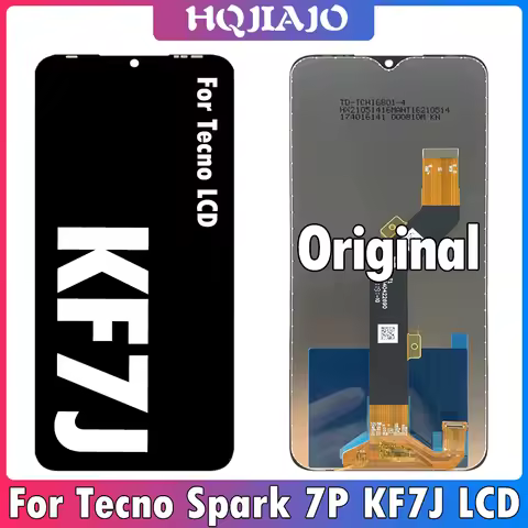 6.8" Original For Tecno Spark 7P LCD KF7J Display Screen Touch Sensor Digitizer Assembly For Tecno K