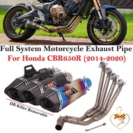 Full System For Honda CBR650R CBR650F CB650R CB650F Motorcycle Full Exhaust Modify Front Link Pipe