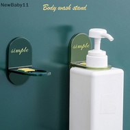 NB  al Round Hooks Wall Rack Shower Gel Bottle Holder Storage Hand Soap Mounted  Body Wash Shampoo Holder n