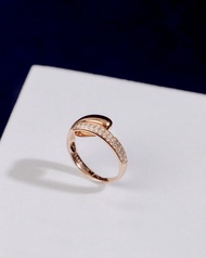 18K金真鑽扭線戒指(下單請提供戒圍)