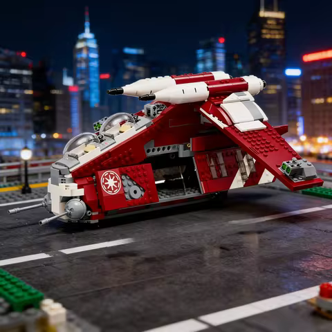 NEW 1083pcs Plan Republic Dropship Gunship 75354 DIY Toys For Children Boys Girls Birthday Decoratio