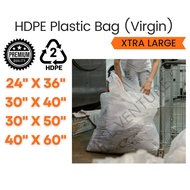 (1Kg) HD Extra Large Plastic Bag/HDPE/Heavy Duty/Beg Plastik Besar/Laundry/Cleaning/Packing/24x36/30