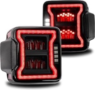TRUE MODS LED Tail Light Assembly Replacement for 2018-2025 Jeep Wrangler JL JLU w/Stock LED Taillig