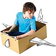 Makedo MD_BP04-001 BoxProps Transport Aeroplane Kit (17 Piece)