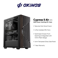 Okinos Cypress 5 AIR ATX Mid-Tower Gaming PC Case - Black