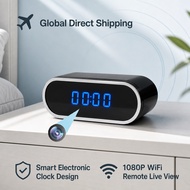 Wireless CCTV Camera HD 1080P Smart Home Security Monitor Round Wall Clock Style Overlook View Pocke