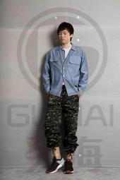 台灣製國民領長袖淺藍色日式工作服工作衫作業服耐磨六輕吸排特勤團體服物業中鋼多口袋筆插S腰帶大尺碼U-505制服團購網