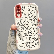 Samsung A50 A50s A30s Silicone Case Fashion Cat