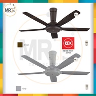 KDK 5 BLADE Remote Control Ceiling Fan 56" inch 140cm | K14YZ-GY / K14YZ-PBR (Grey / Brown)