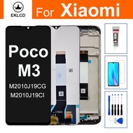 For Xiaomi Poco M3 LCD Display M2010J19CG M2010J19CI Touch Screen Digitizer Assembly With Frame Repl