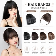 Air Bangs Fake Hair Seamless Clips in Front Fringe Girls Hairpiece