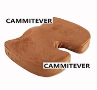 เบาะรองนั่ง Memory Foam เพื่อสุขภาพ (สีดำ น้ำเงิน  น้ำตาล ) เบาะนั่งสำหรับผู้สูงอายุ พิงหลัง เบาะสำห