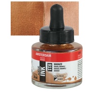 AMSTERDAM ACRYLIC 30ML INK ACRYLIC/ (CAN BE USED FOR LEATHER PAINT) METALLIC/PEARL/REFLEX COLORS