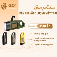 Solar rescue flashlight, Product made from durable ABS plastic, rechargeable battery CS-109 3.6V 40m