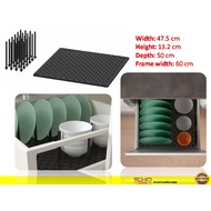 IKEA-UPPDATERA Pegboard drawer organiser, anthracite 60 cm