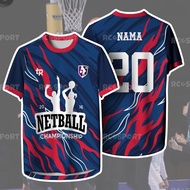 【Free Volleyball jersey custom name】New design ！NETBALL Jersey baju Volleyball  jersey Fully sublima