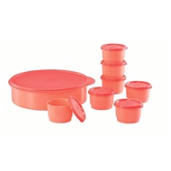 Tupperware Prosperity Keeper 8 pcs Set Tupperware Round Peach Tupperware Prosperity Keeper Set Masal