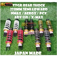 TTGR REAR SHOCK 270mm SEMI LOWERED NMAX / AEROX / NOUVO Z / PCX 150 / PCX 160