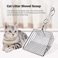 Cat Litter Scoop Pet Cleaner Cat Feces Cleaner Metal Alloy Tool for Household Animal Cat Caring