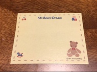 絕版 Sanrio Mr. Bear’s Dream 心意空白小卡片