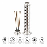 Stainless Steel Incense Holder with Dhoop Stand | Agarbatti Ash Catcher