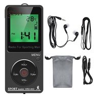 AM FM Portable Radio Personal Radio with Headphones Radio with Rechargeable Battery Digital Display 