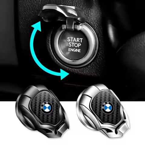 Car Start Button Stickers Decals Ignition Switch Protector Cover Trim Decoration Auto Interior Acces