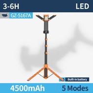 ไฟทำงานแม่เหล็กไฟฉาย LED GZ5167ฉลามยิ้มแบบแสงขาวเหลือง5โหมดตะเกียงตั้งแคมป์แคมป์กลางแจ้งกันน้ำชาร์จไ