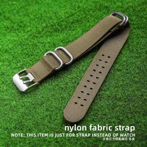 Nylon Watch Strap 22mm 23mm watchbands waterproof sport for Luminox Breitling IWC nato strap black f