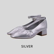 Plush Studios  Ella Pump Shoes รองเท้า ballerina pump สูง 1.5” (สายรัดข้อเท้า)