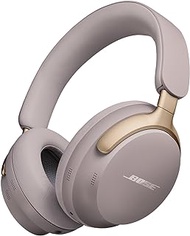 Bose QuietComfort Ultra Wireless Noise Cancelling Headphones with Spatial Audio, Over-the-Ear Headphones with Mic, Up to 24 Hours of Battery Life, Sandstone
