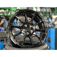 NEW 17X7.5J AOW ZE40 Rim (set of 4) Black 5X100 for VW Polo Vento Altis Sienta Wish Veloz Alza