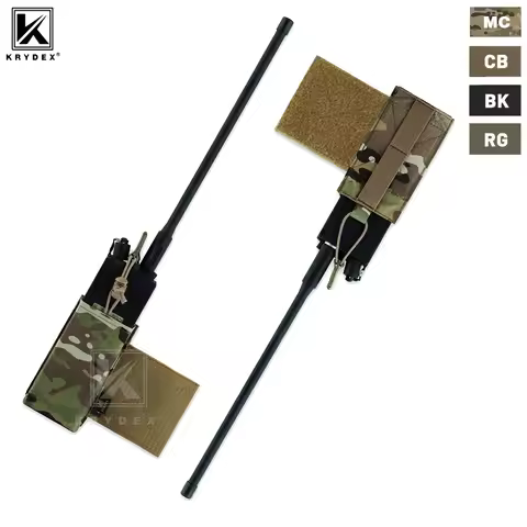 KRYDEX Tactical Expander Radio Pouch Chassis Storage Rifle Mag Pouch For MK3 MK4 Chest Rig JPC LBX V
