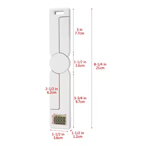 Highly Accurate Food Scale Foldable Portable Mini Folding Digital Kitchen Scale, w/Easy to Read LCD 