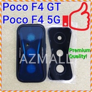 (BLACK) NEW ORI Rear Camera Lens Glass Cover with Frame XIAOMI Poco F4 GT /F4 5G /21121210G 22021211